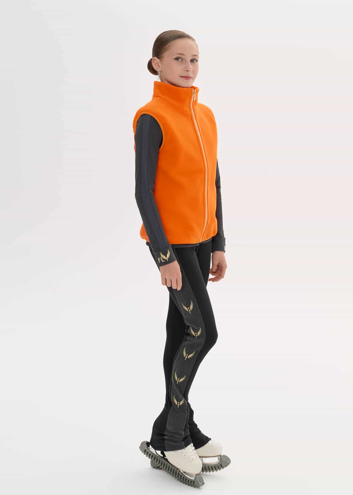 Orange fleece vest SKU 0441, Fleece vests, photo 1