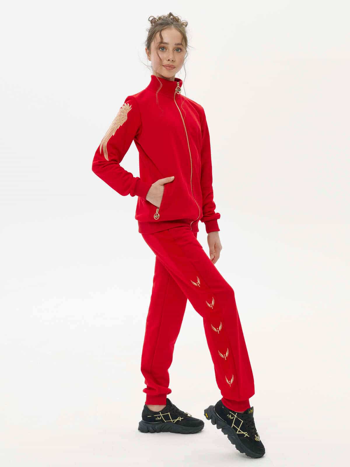 TRACKSUIT Red Classic SKU 0485, Women's tracksuits, photo 1