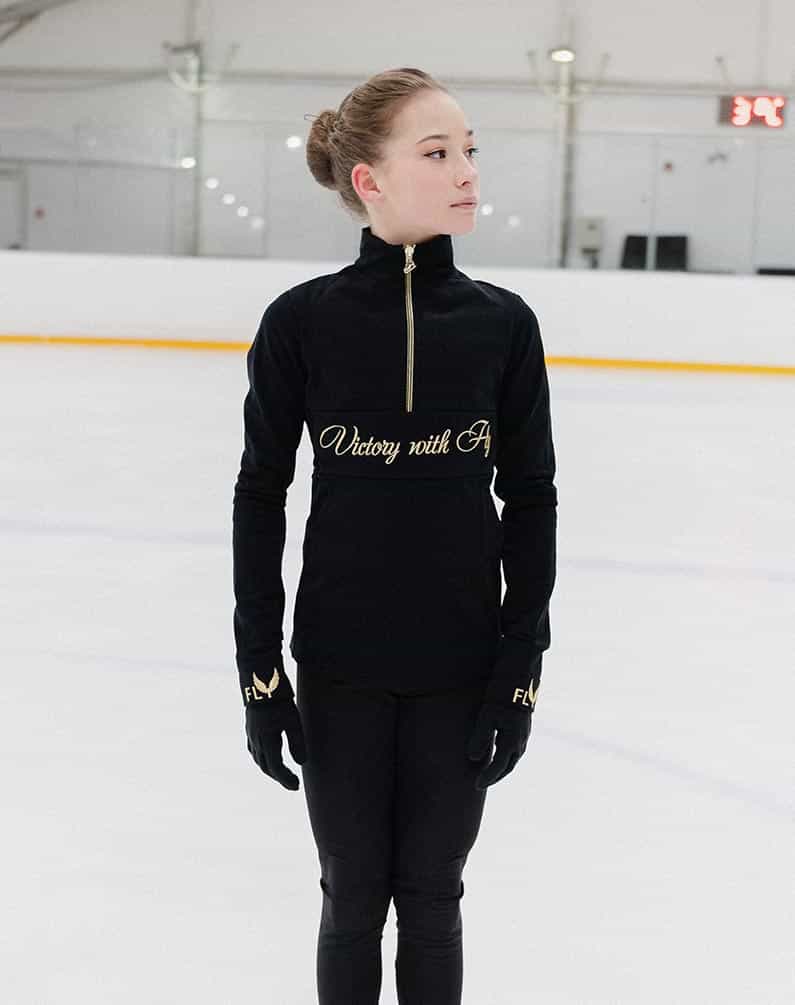Long sleeve half zip top SKU 0096, Long sleeves, photo 1