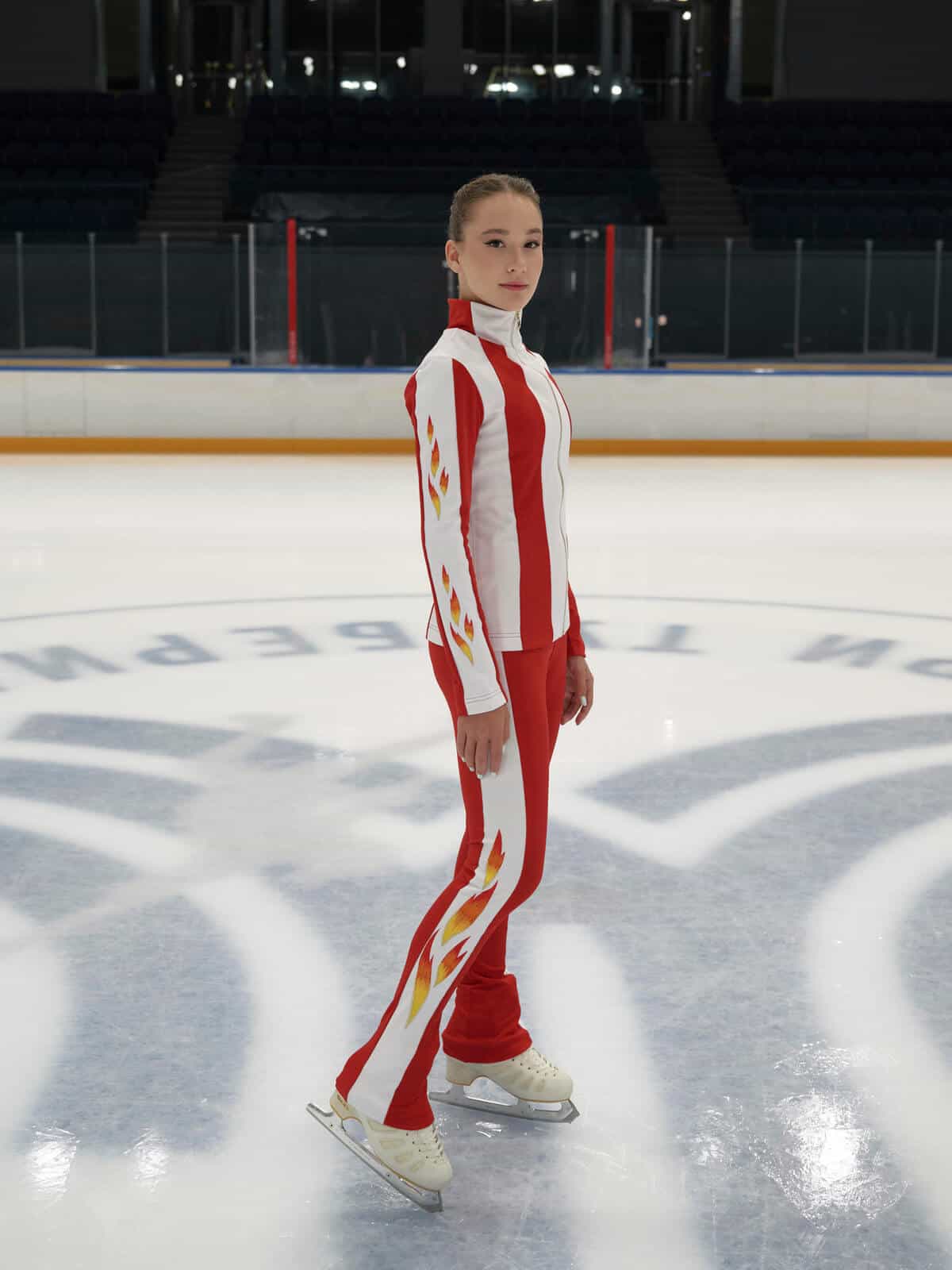 Ice Suit flame of fire SKU 0344, Figure skating costumes, photo 1