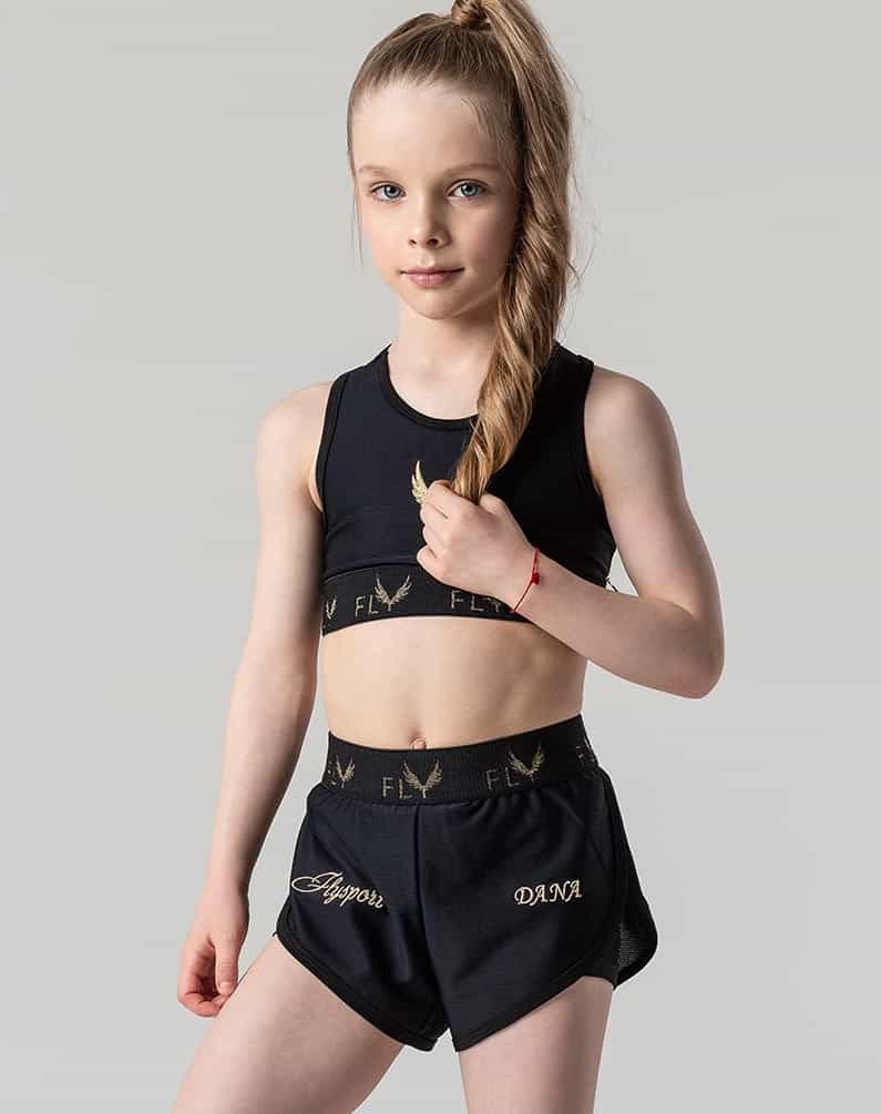 Double layer shorts made of Italian sports mesh fabric SKU 0005, Shorts, photo 1