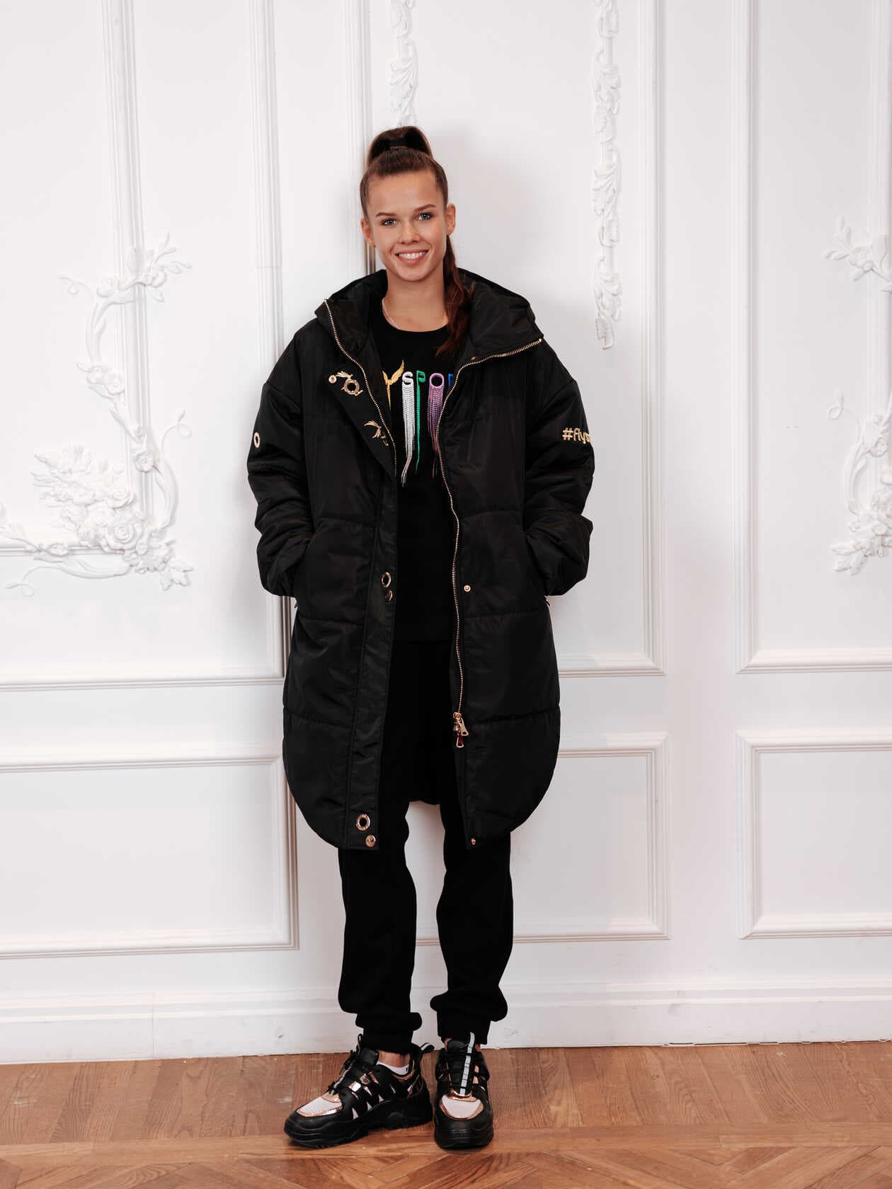 hoodied puffer coat SKU 0048-1-1, photo 1