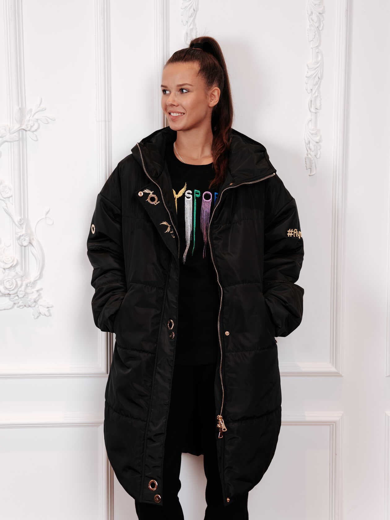 hoodied puffer coat SKU 0048-1-1, photo 2