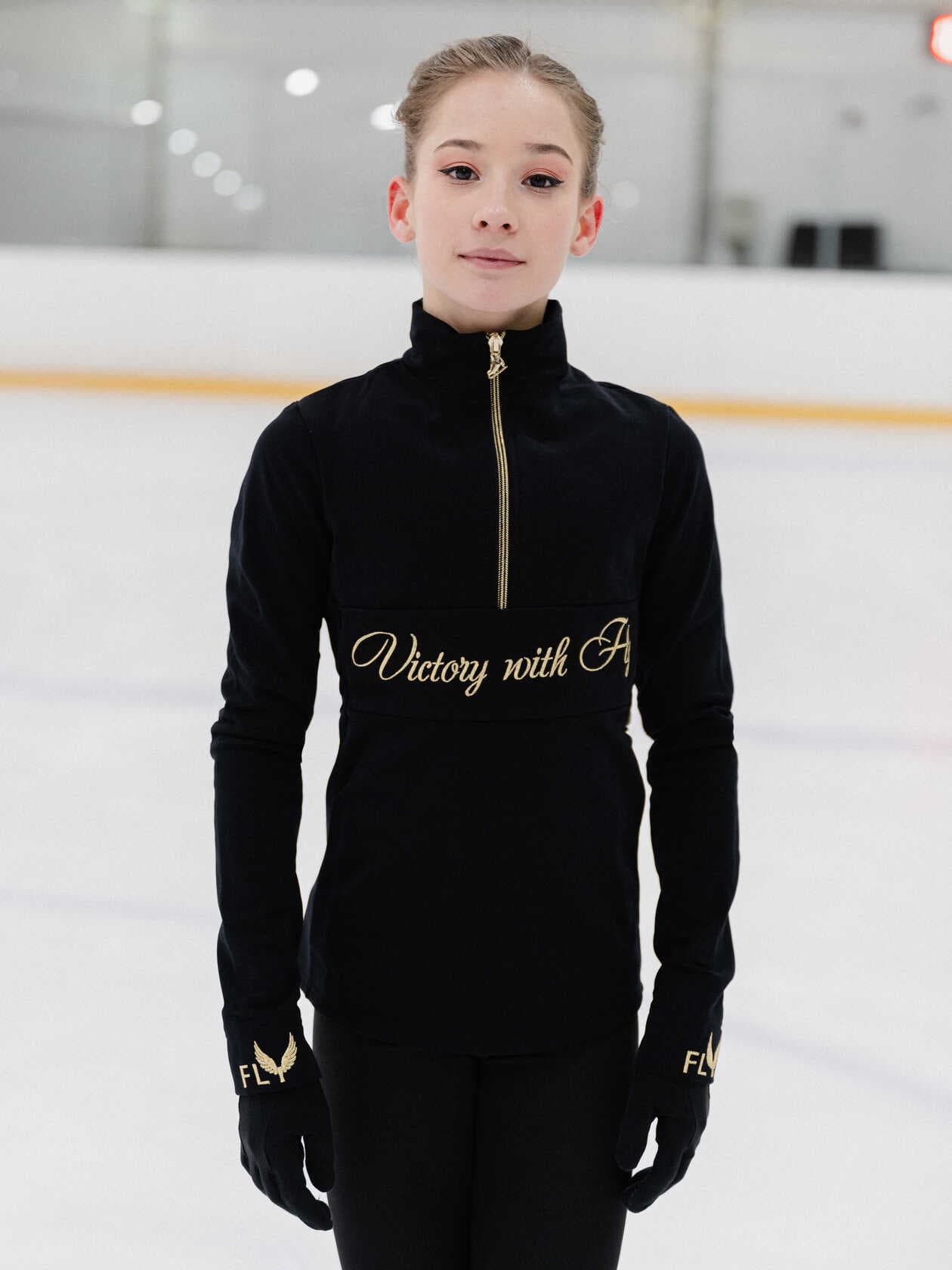 Long sleeve half zip top SKU 0096, photo 2